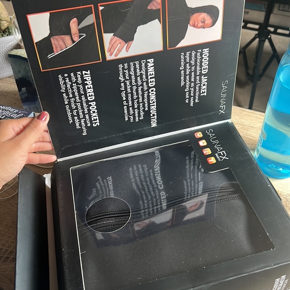 WOMEN'S Neoprene Sauna Hooded Jacket L - Picture 12 of 13